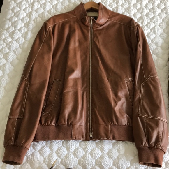faconnable leather jacket